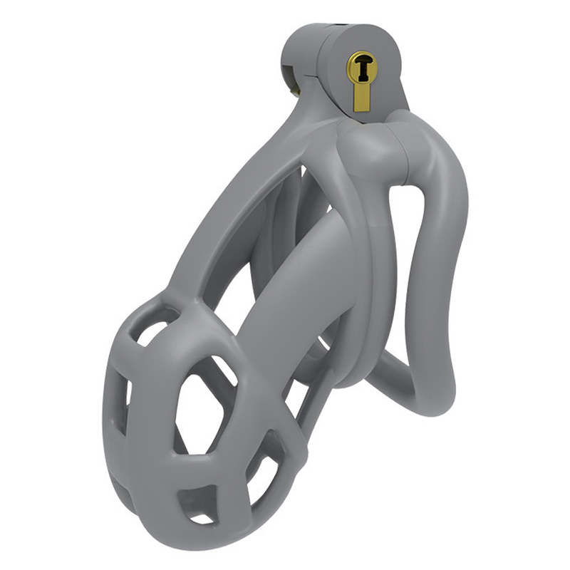 (image for) Cobra Chastity Cock Cage -Pink/Gray