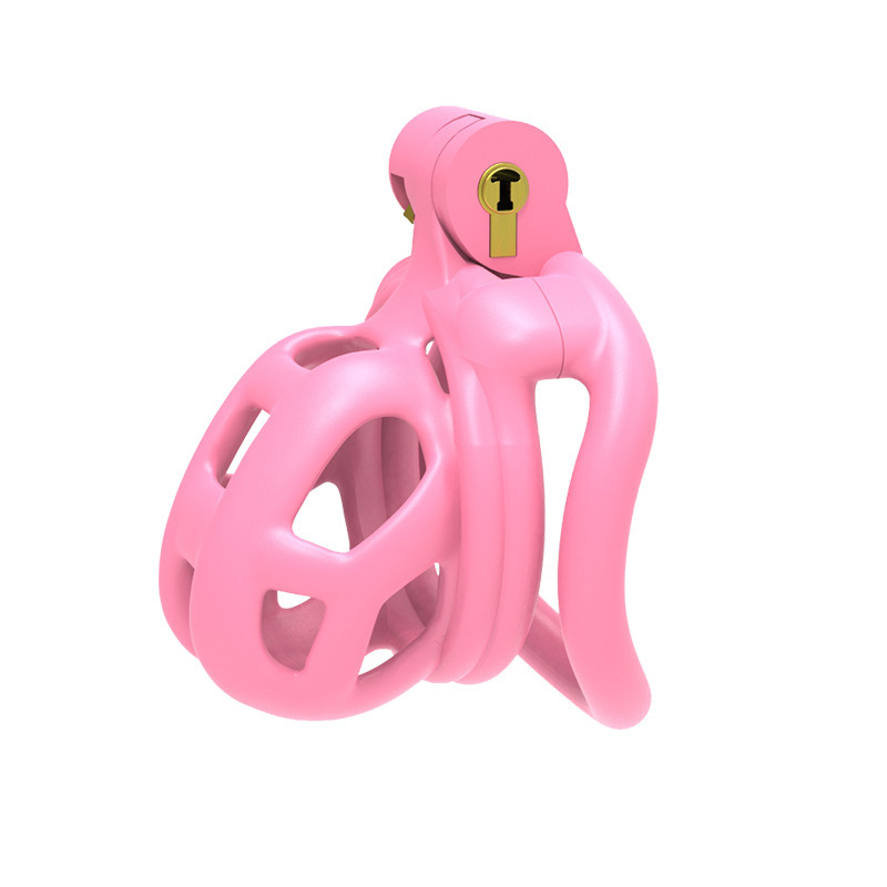 (image for) Cobra Chastity Cock Cage -Pink/Gray