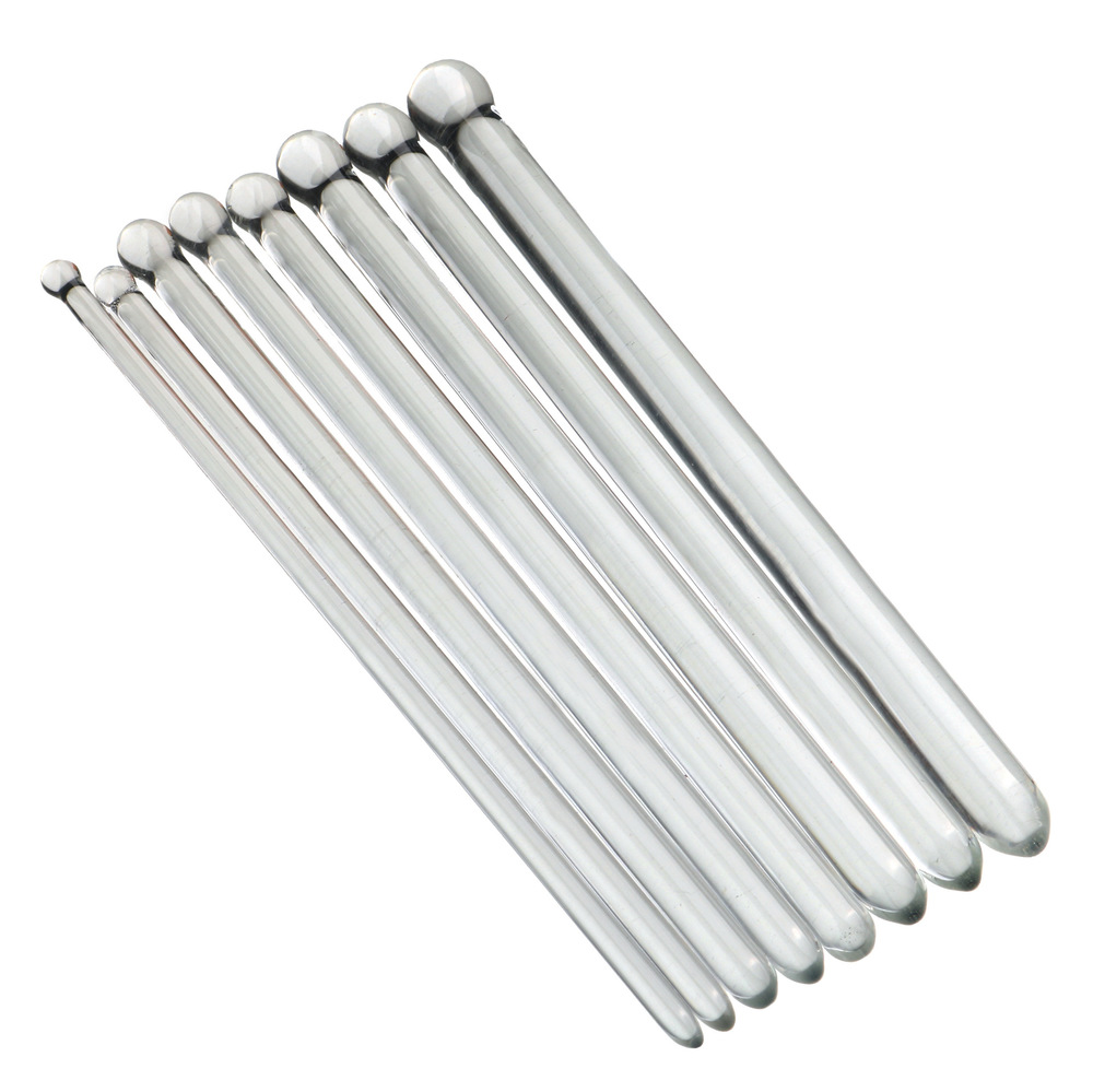 Clear Glass Smooth Urethral Plug Kit