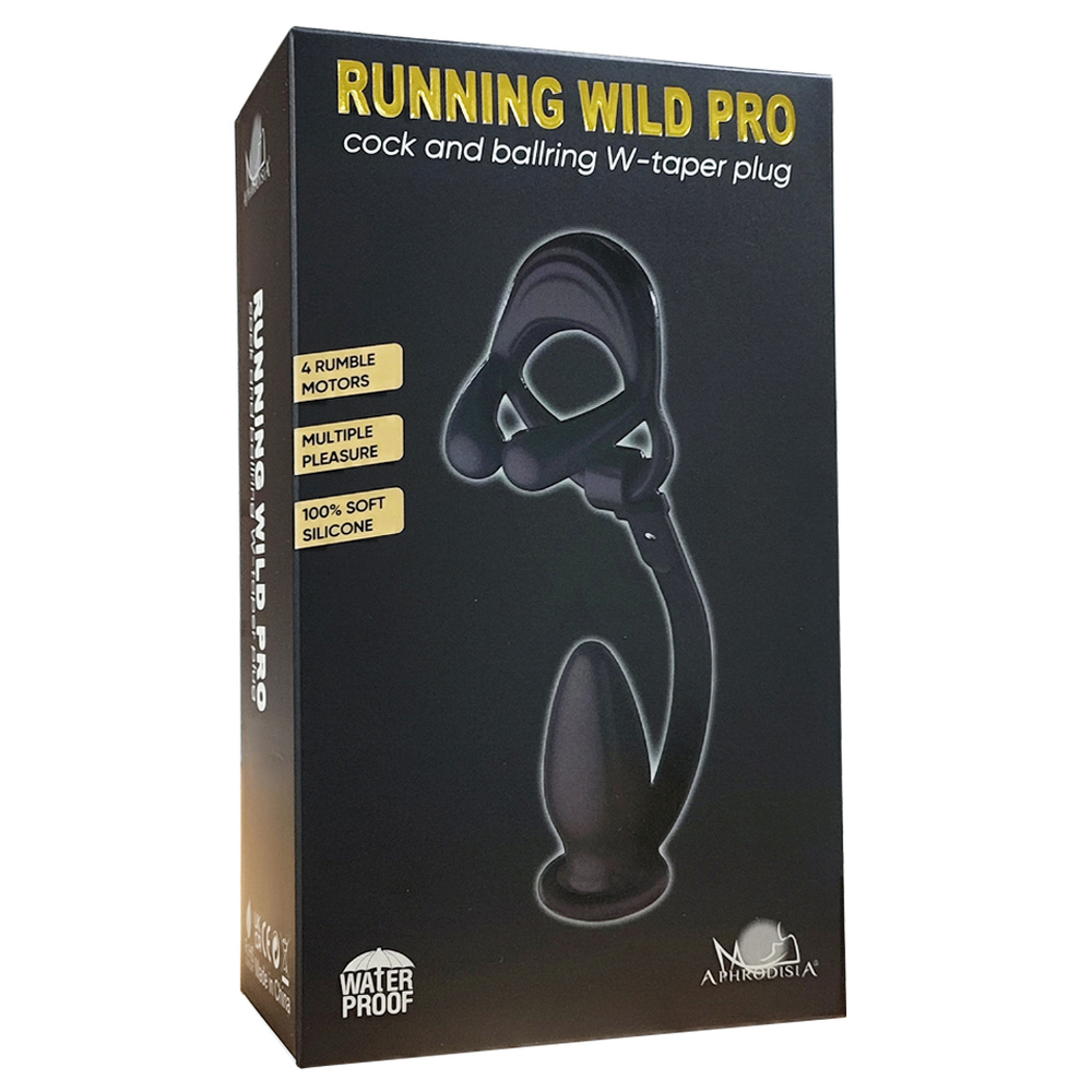 (image for) Silicone Vibrating Cock Ring with Anal Vibrator