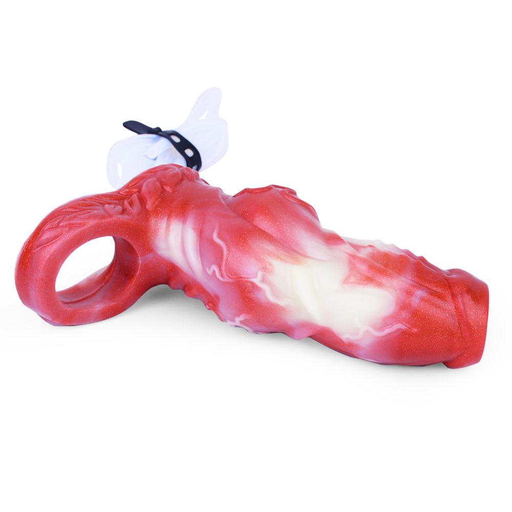 (image for) Squirting Flame Lifelike Penis Sleeve - A