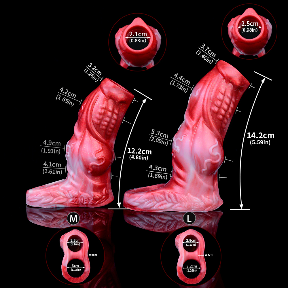 (image for) Flame Lifelike Penis Sleeve - A