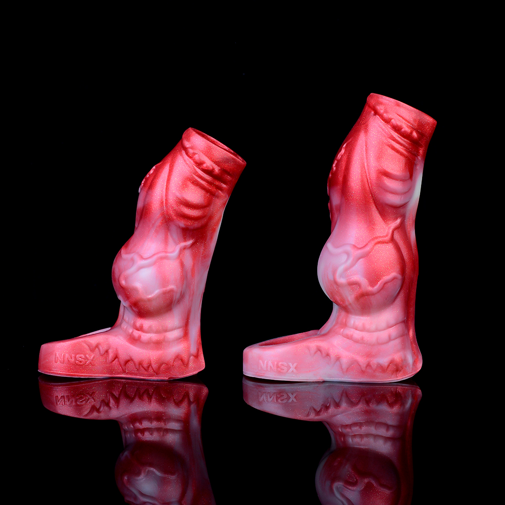 Flame Lifelike Penis Sleeve - B