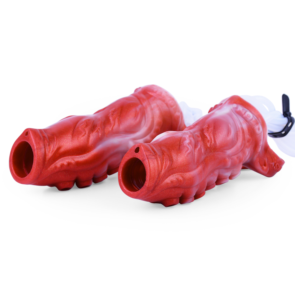 (image for) Squirting Flame Lifelike Penis Sleeve - C