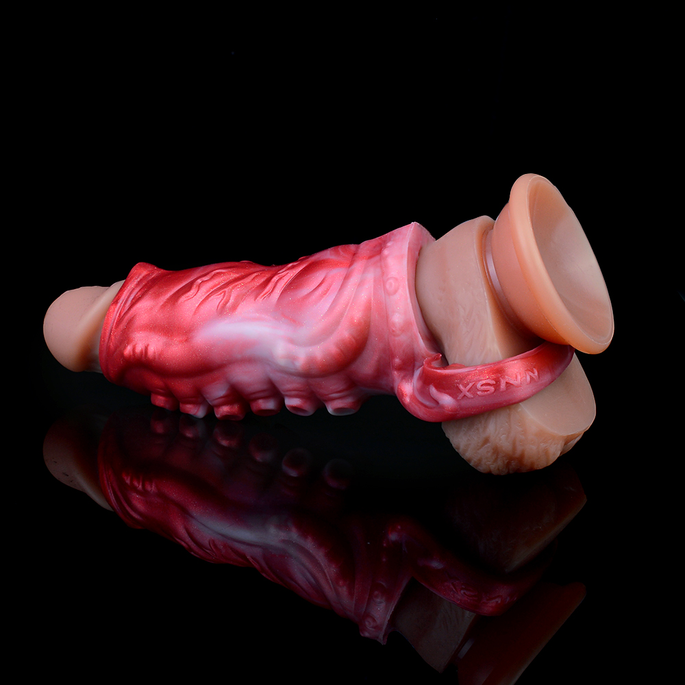 (image for) Flame Lifelike Penis Sleeve - C