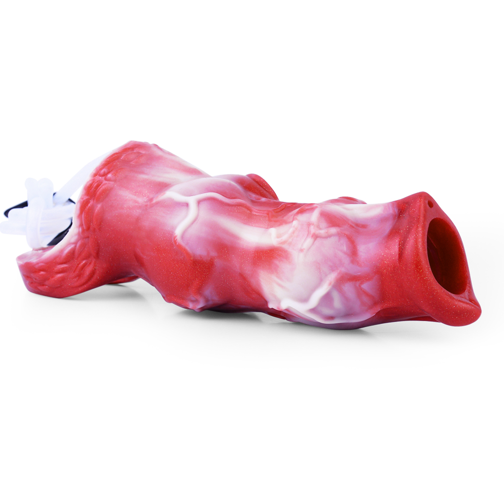 (image for) Squirting Flame Lifelike Penis Sleeve - E
