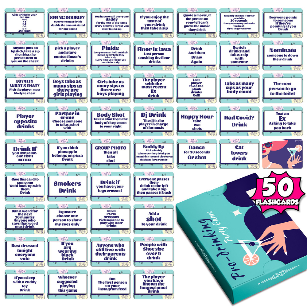 Drinking Games Playing Card
