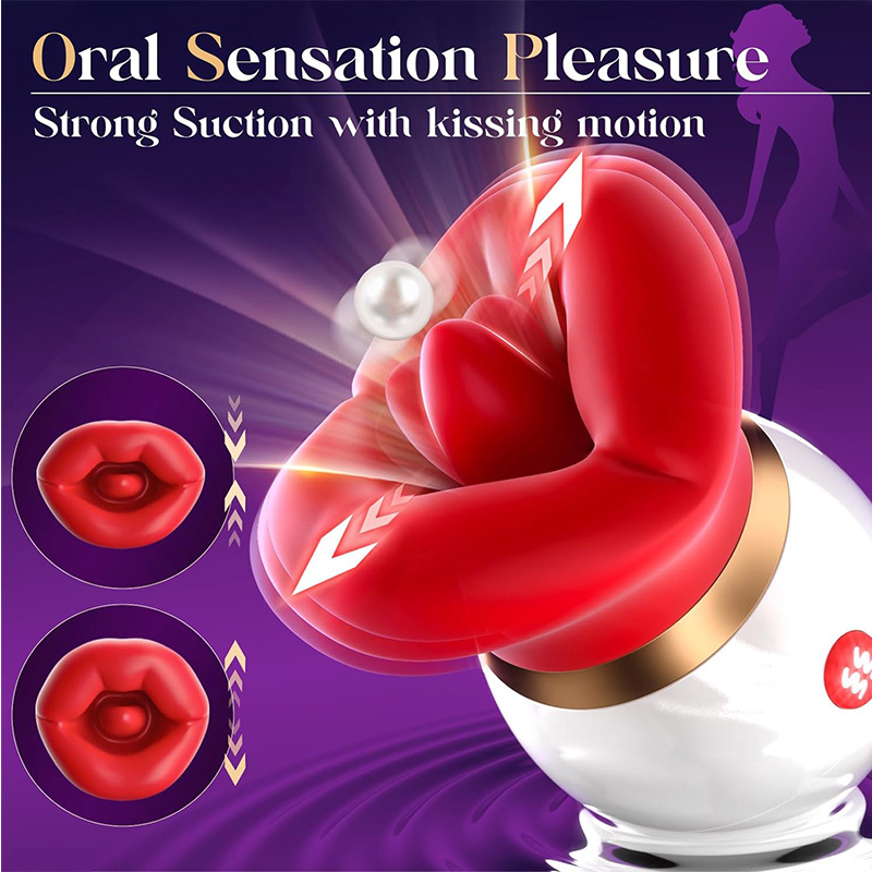 (image for) First Kiss Big Mouth Tongue Vibrator