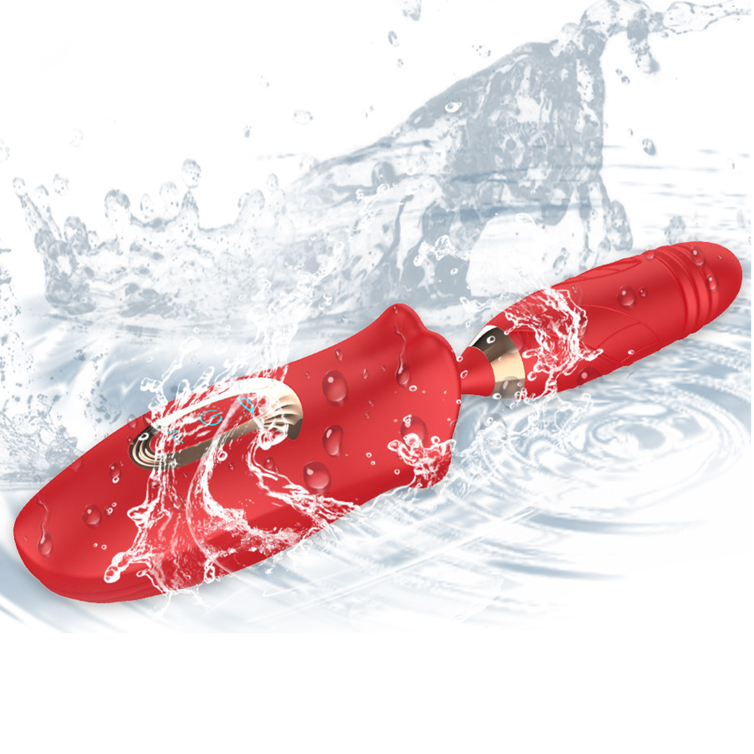 (image for) Biting thrusting Rose Vibrator