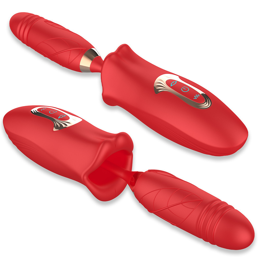 (image for) Biting thrusting Rose Vibrator