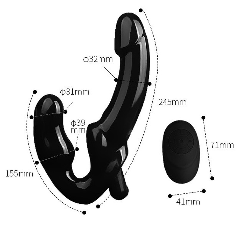 (image for) Double-heads Strap-on Dildo Vibrator