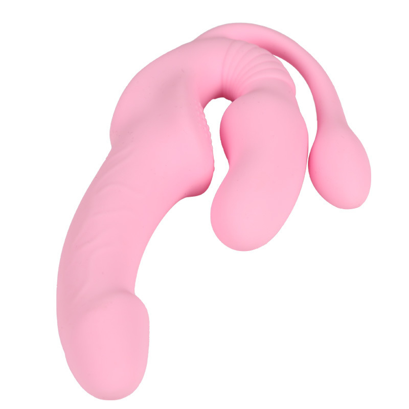 (image for) Clit Anal Vibrator G-Spot Dildo Strap On
