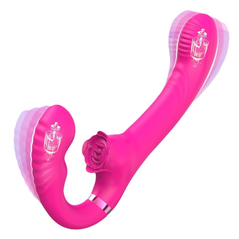 (image for) Rose Clit Stimulator Dual Motor Shock Panty Vibrator