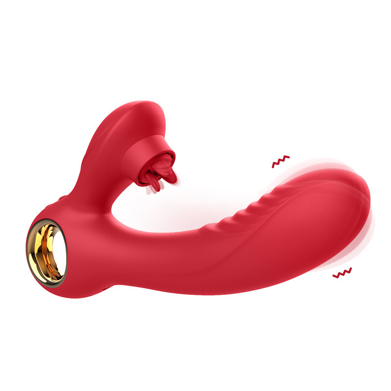 (image for) Three Tongue Licker Dildo Vibrator
