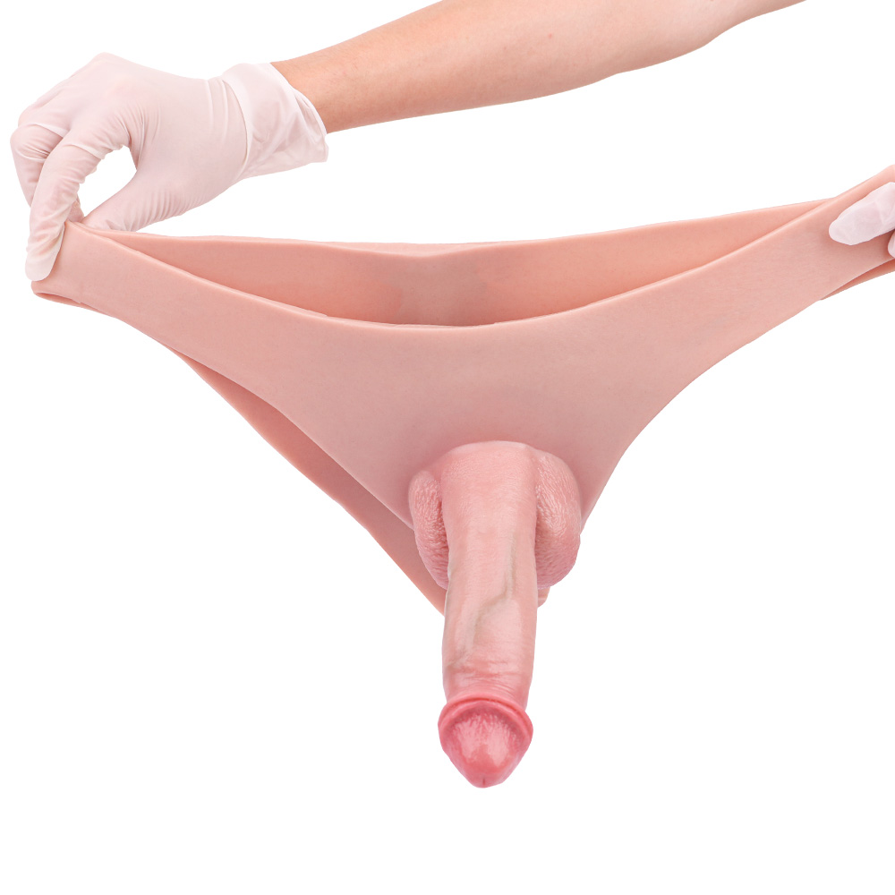 (image for) Strap-On Realistic Dildo Sleeve Panties