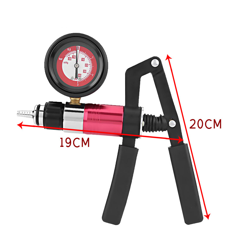 (image for) Penis Pump with Scissor Handle and Pressure Gauge - 12 in Cup
