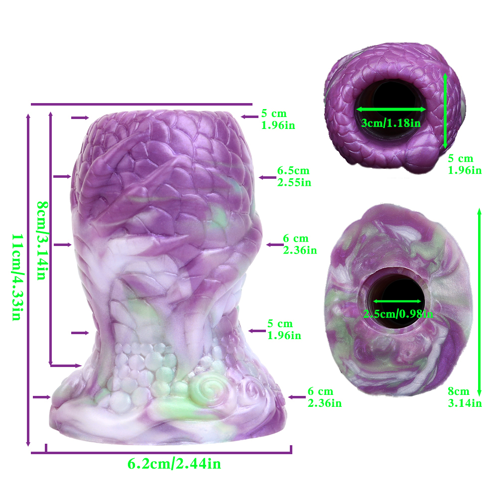(image for) Hollow Tunnel Butt Plug & Pocket Stroker - Fish Mouth