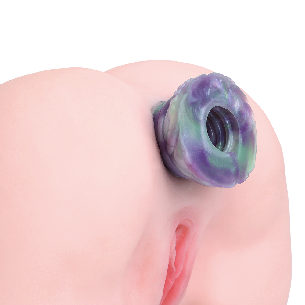 (image for) Hollow Tunnel Butt Plug & Pocket Stroker - Shamrock