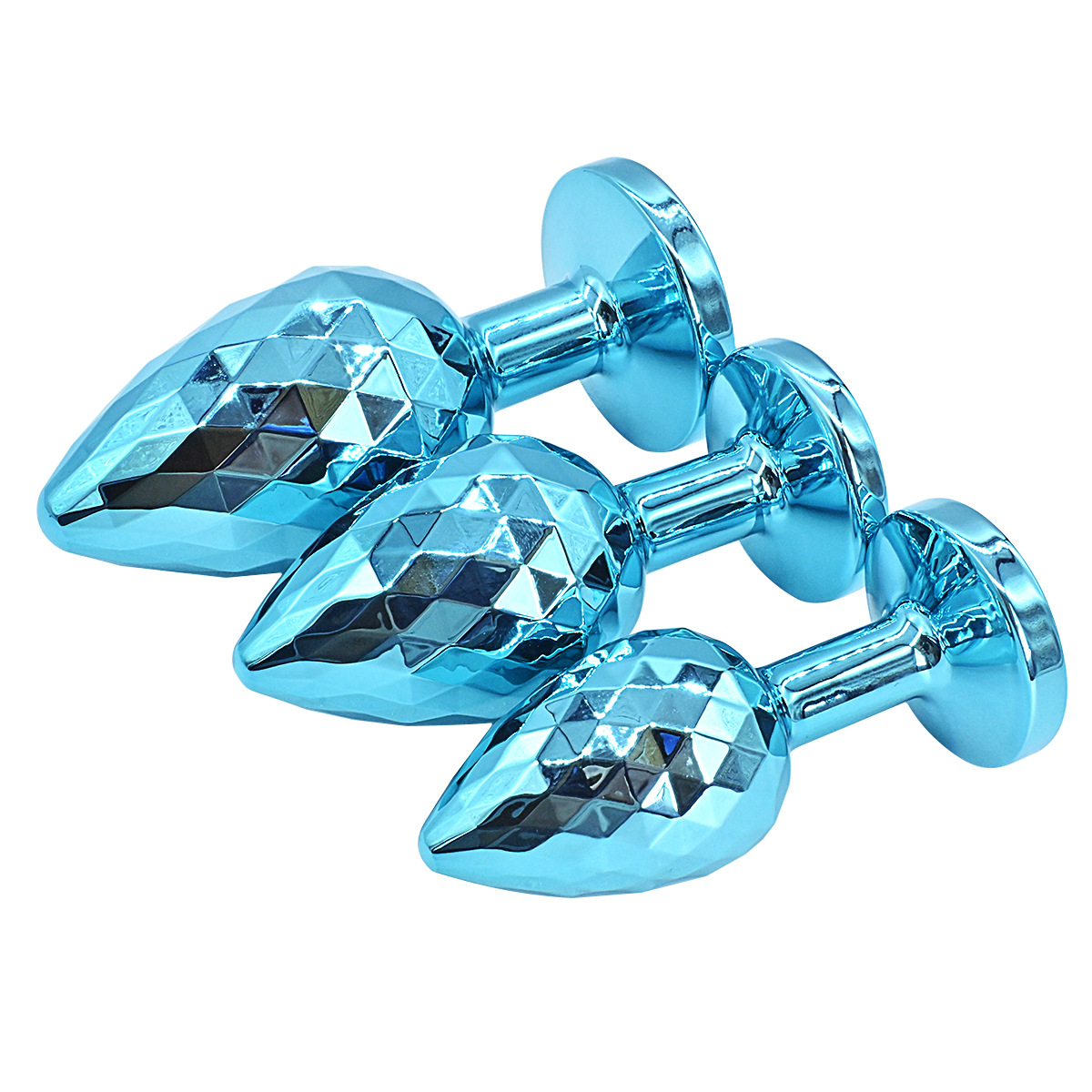 (image for) Diamond Pattern Steel Anal Plug