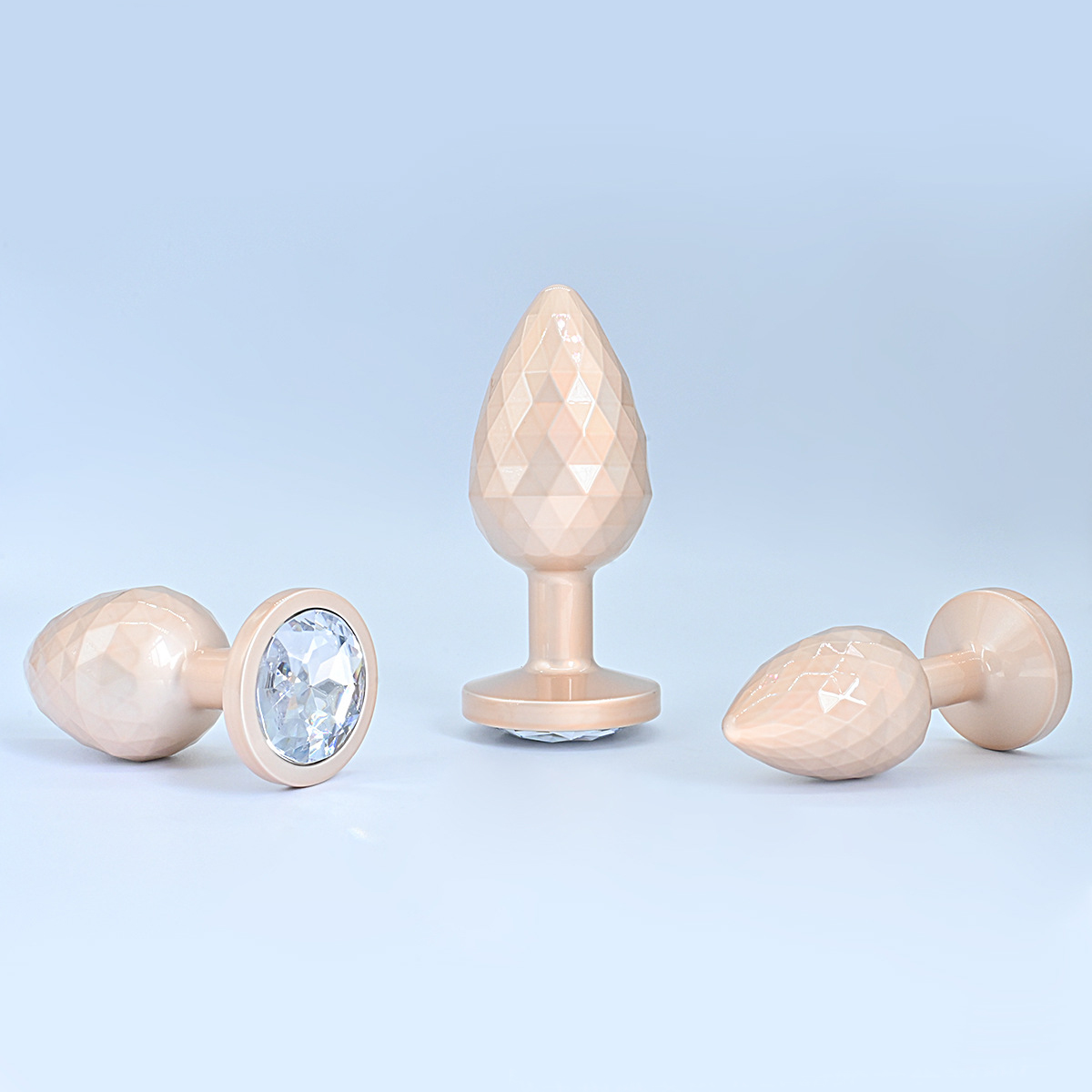 (image for) Diamond Pattern Steel Anal Plug