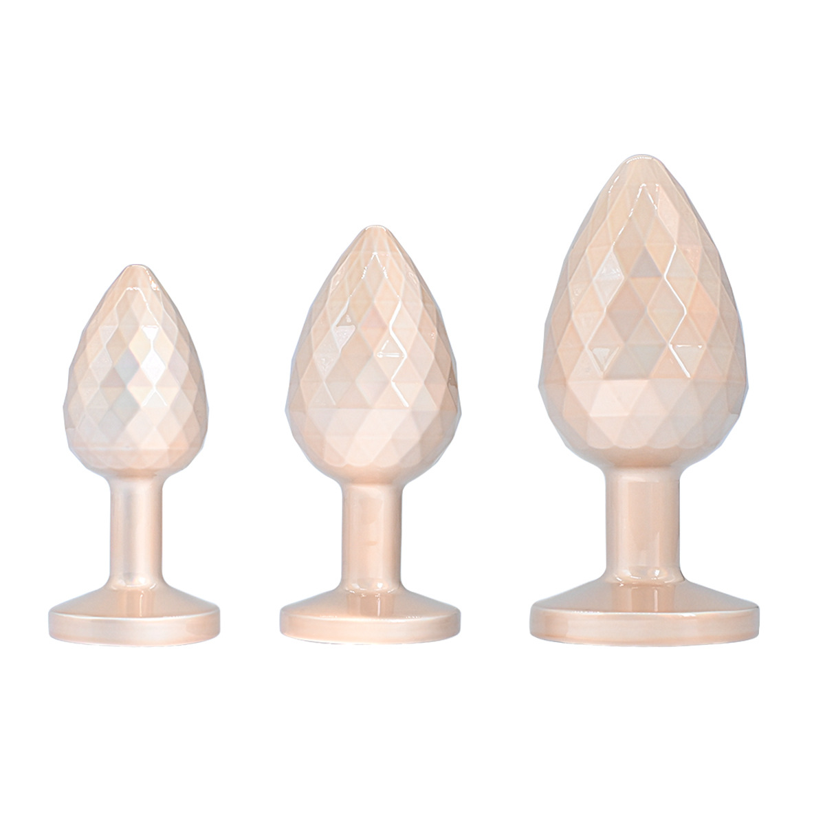 (image for) Diamond Pattern Steel Anal Plug
