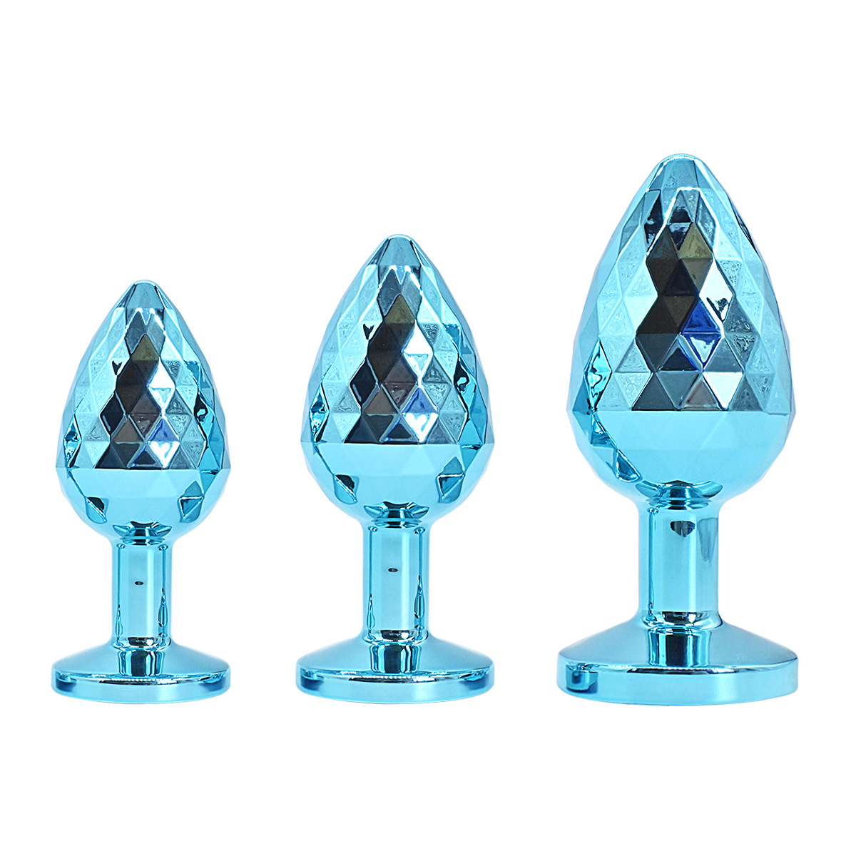 (image for) Diamond Pattern Steel Anal Plug