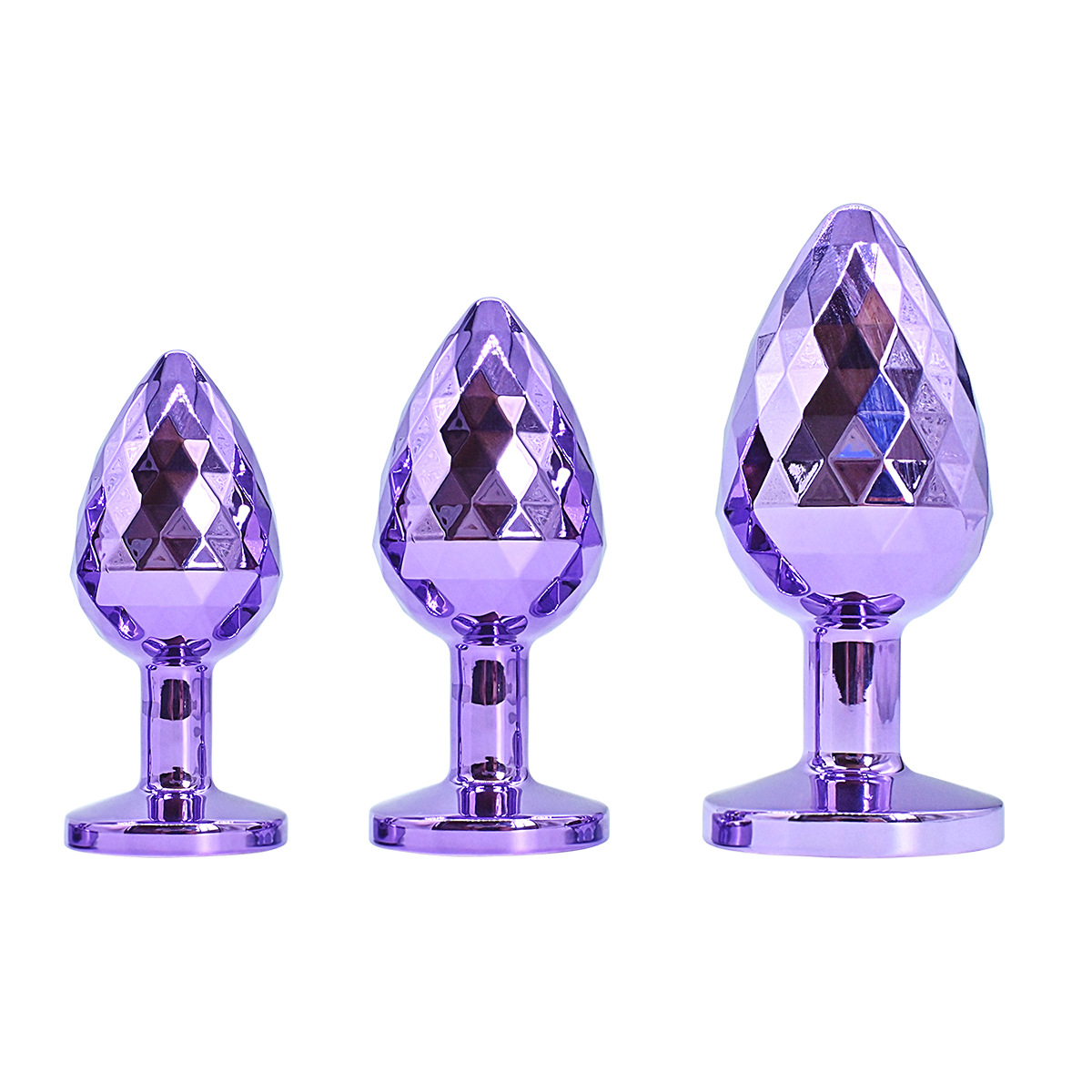(image for) Diamond Pattern Steel Anal Plug