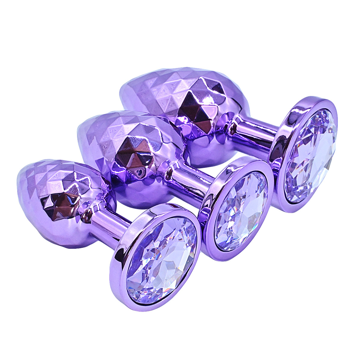 (image for) Diamond Pattern Steel Anal Plug