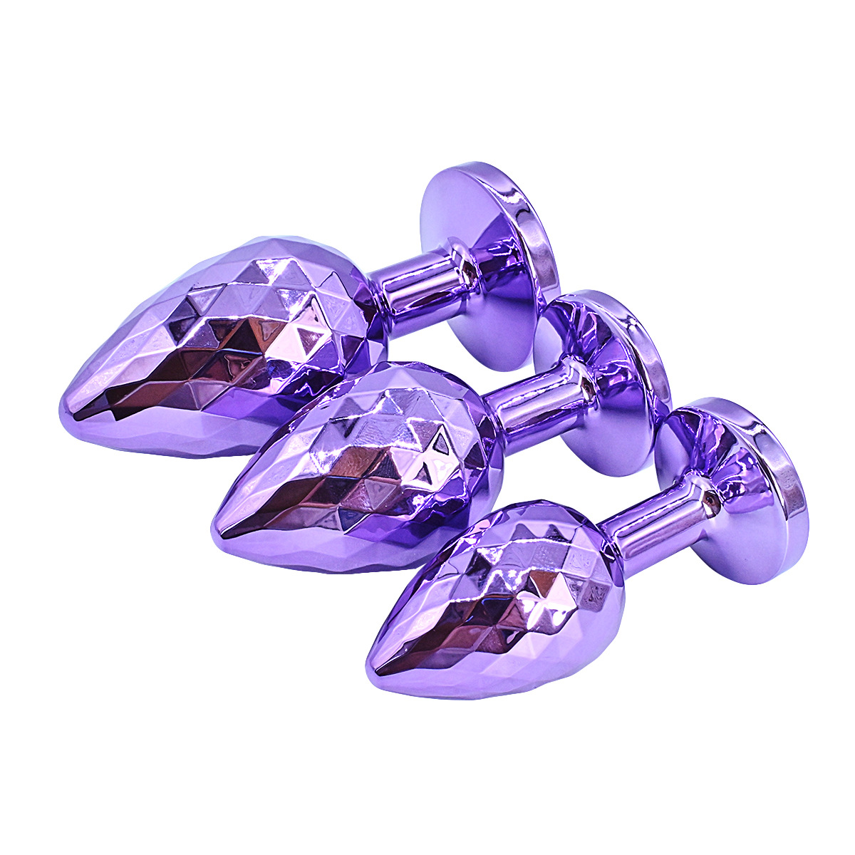 (image for) Diamond Pattern Steel Anal Plug
