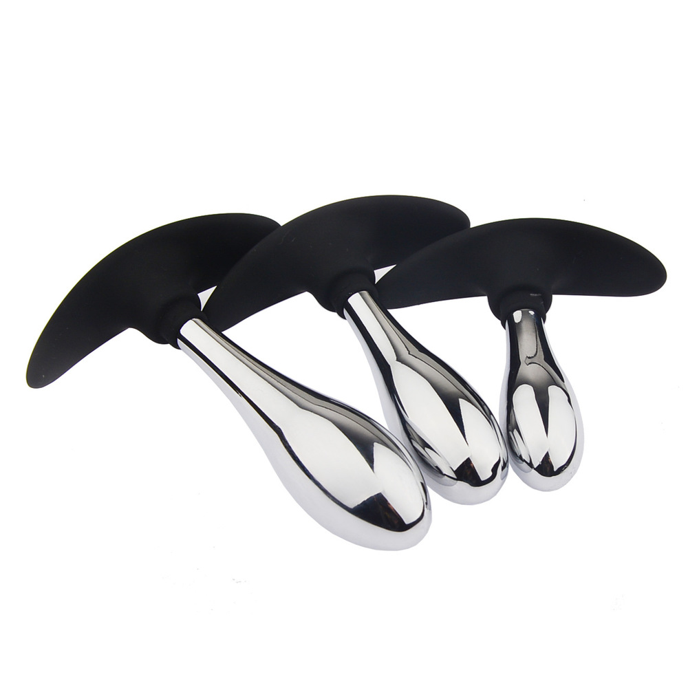 Detachable Silicone Anchor Metal Butt Plug