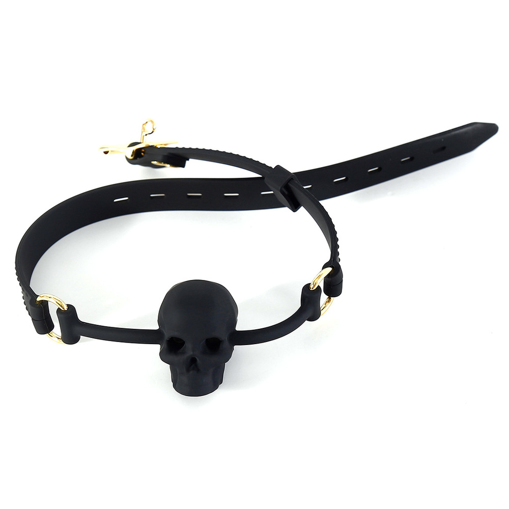 (image for) Silicone Human Skull Mouth Gag