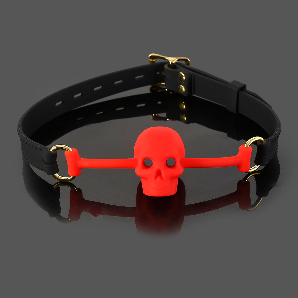 (image for) Silicone Human Skull Mouth Gag