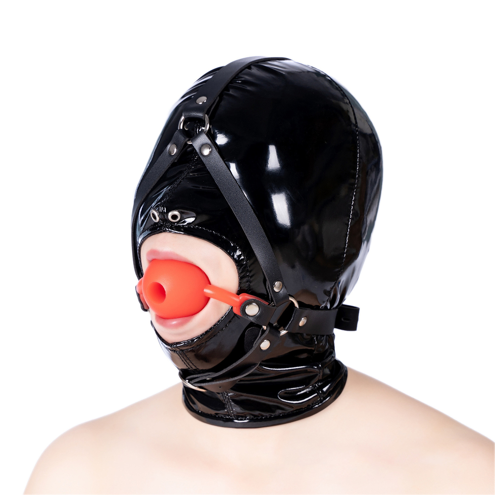 (image for) Silicone Hollow Mouth Gag With Harness