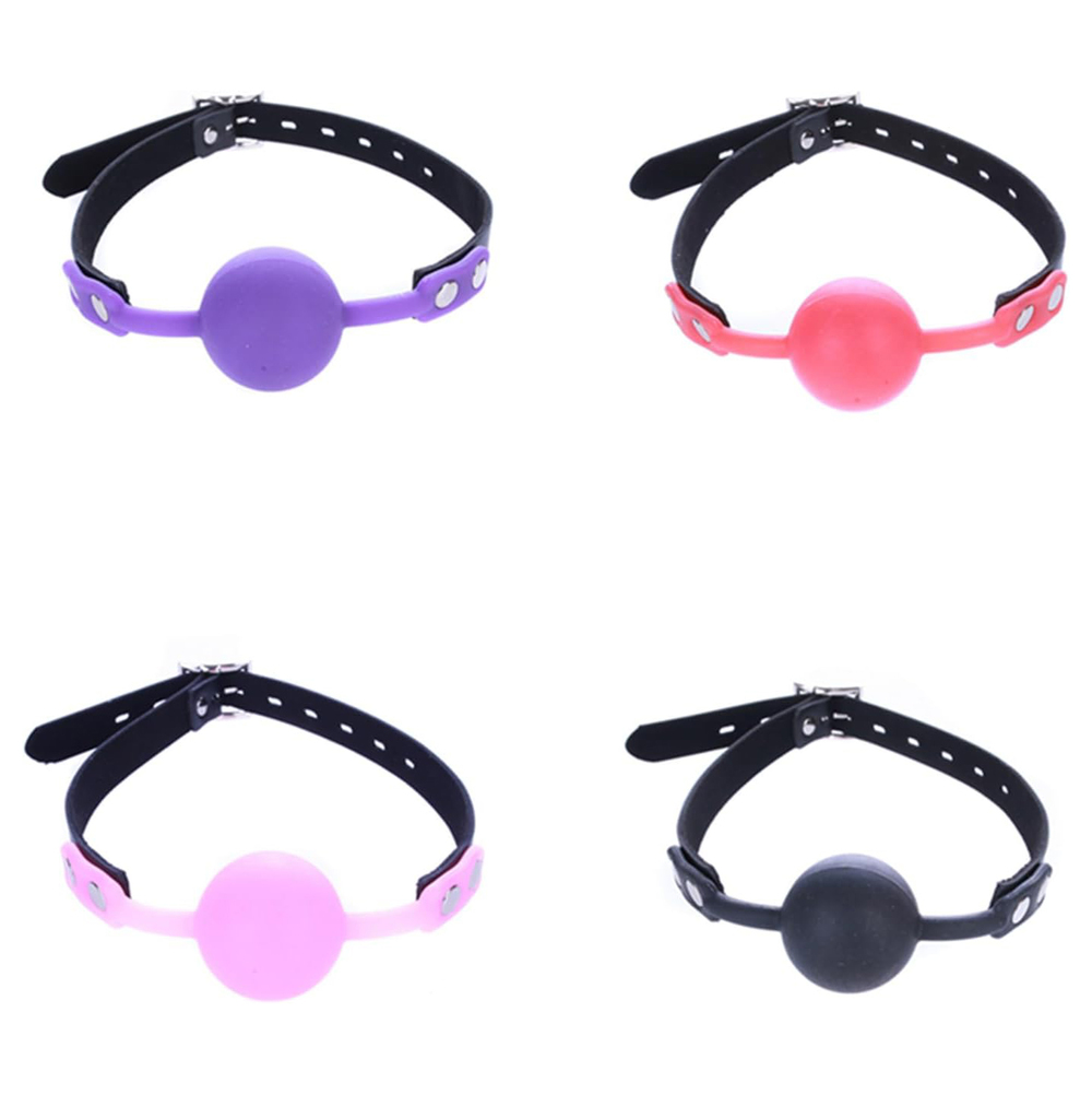 Faux Leather Silicone Ball Gag