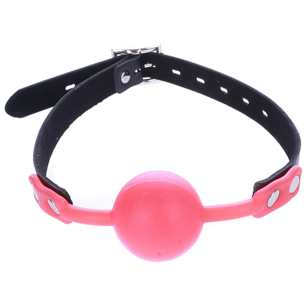 (image for) Faux Leather Silicone Ball Gag