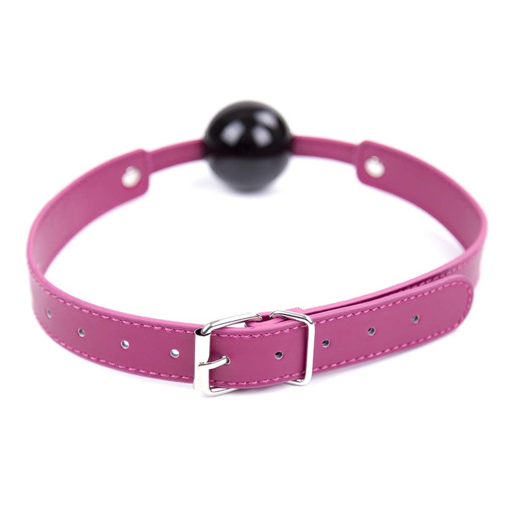 (image for) Black Ball Rose Belt Ball Gag