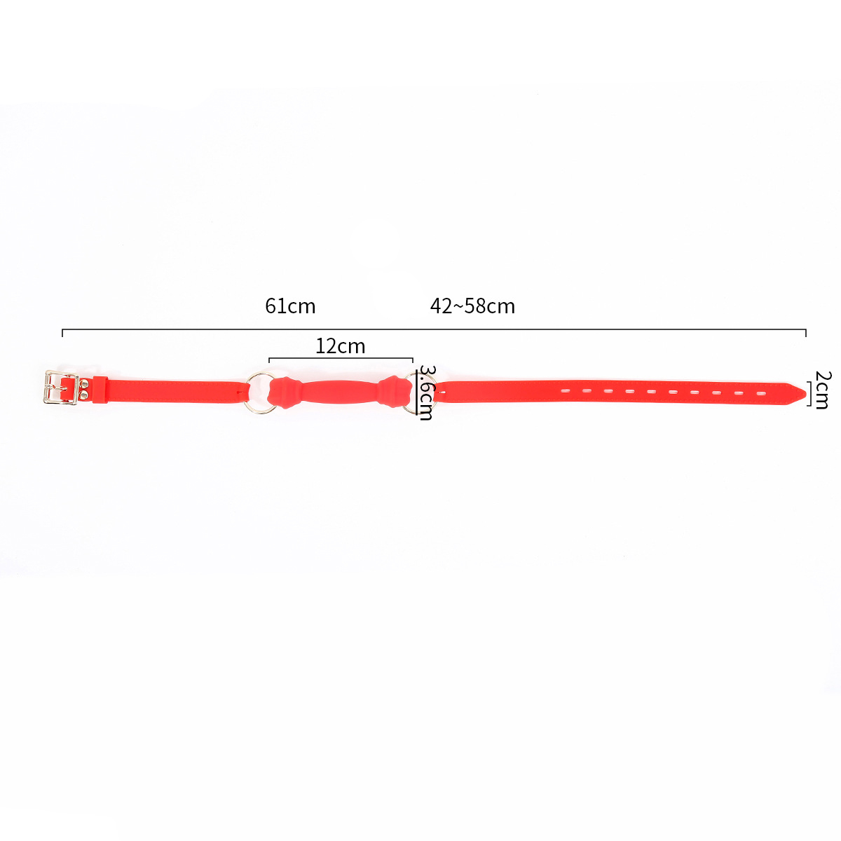 (image for) Silicone Bone Gag with Silicone Strap