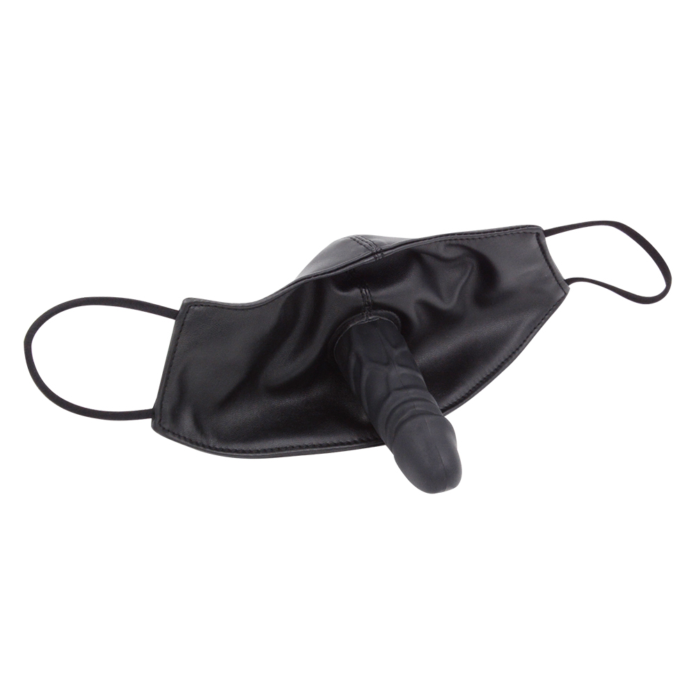 (image for) Leather Face Mask Dildo