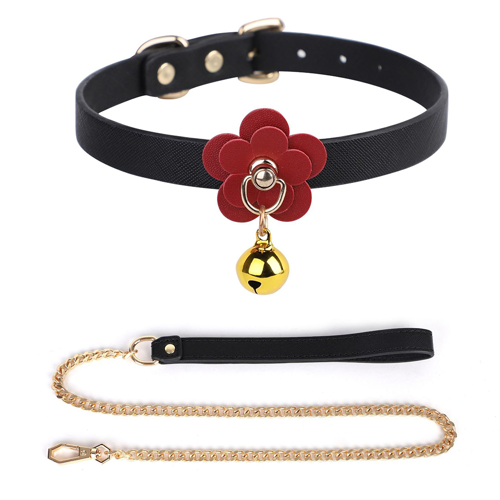Flower Collar With Bell