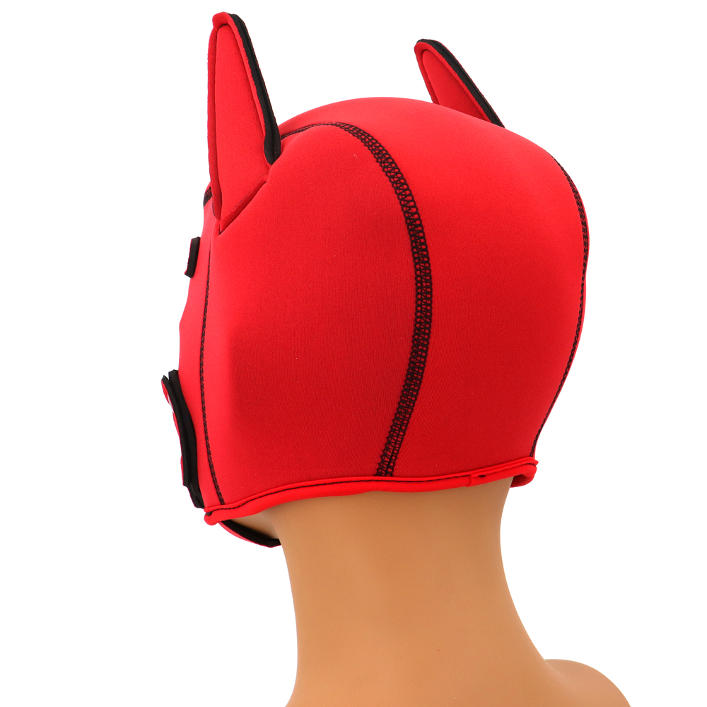 (image for) Puppy Play Fetish Hood Cosplay Red