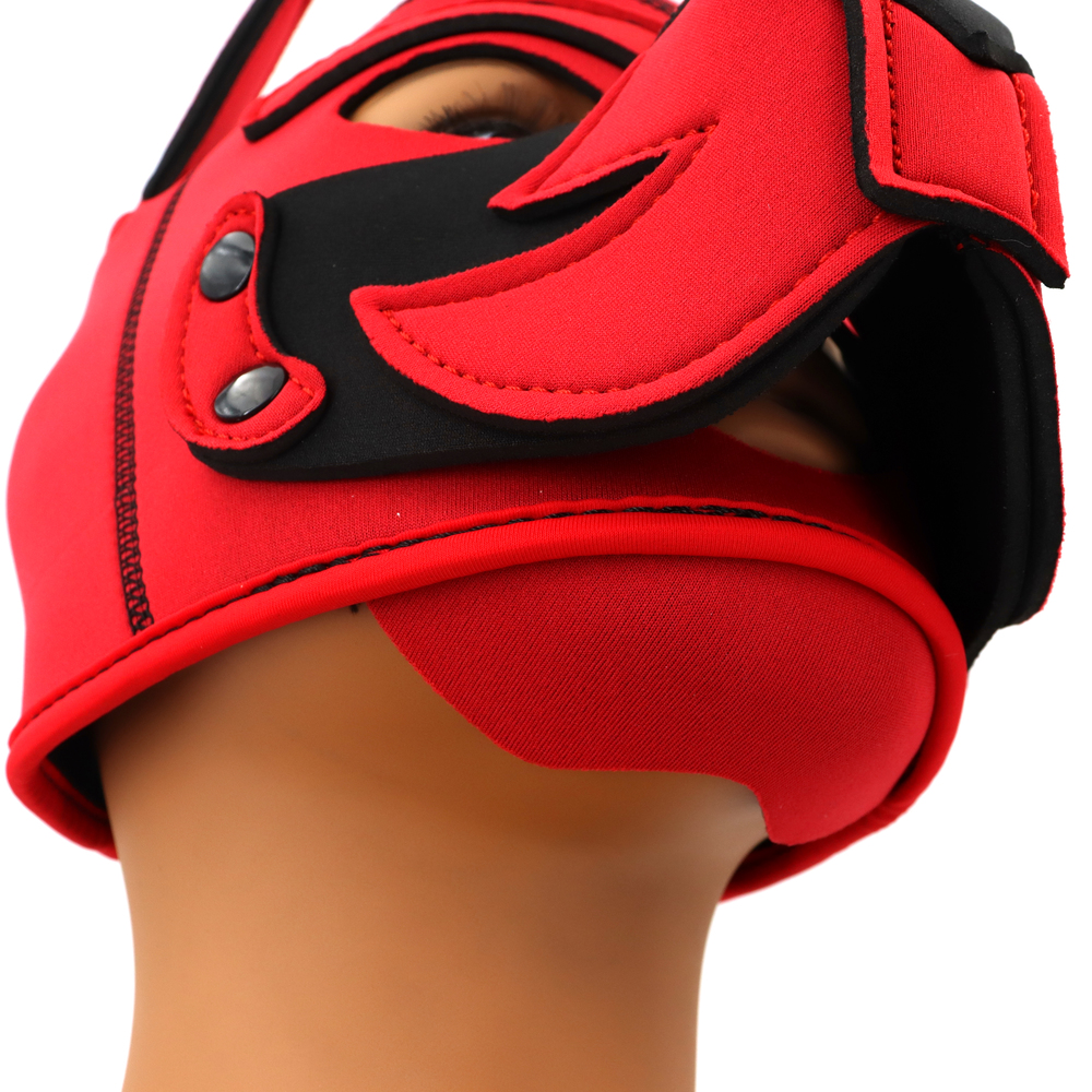 (image for) Puppy Play Fetish Hood Cosplay Red