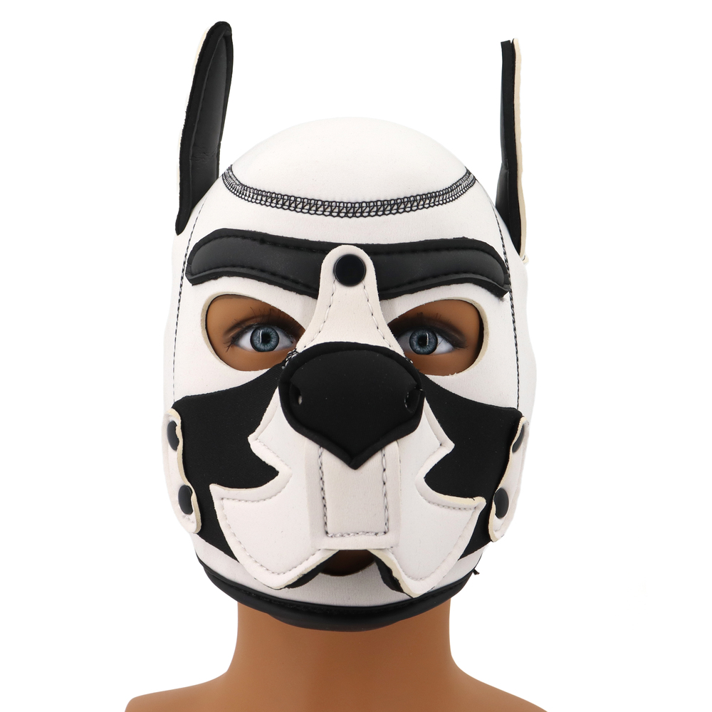 Puppy Play Fetish Hood Cosplay Red Muzzle