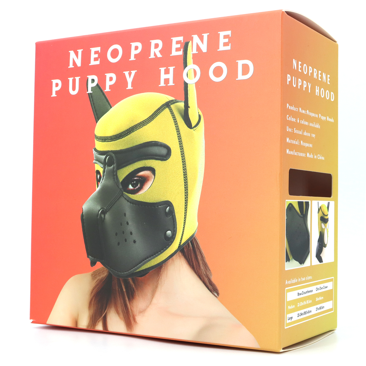 (image for) Puppy Play Fetish Hood Cosplay Red Muzzle