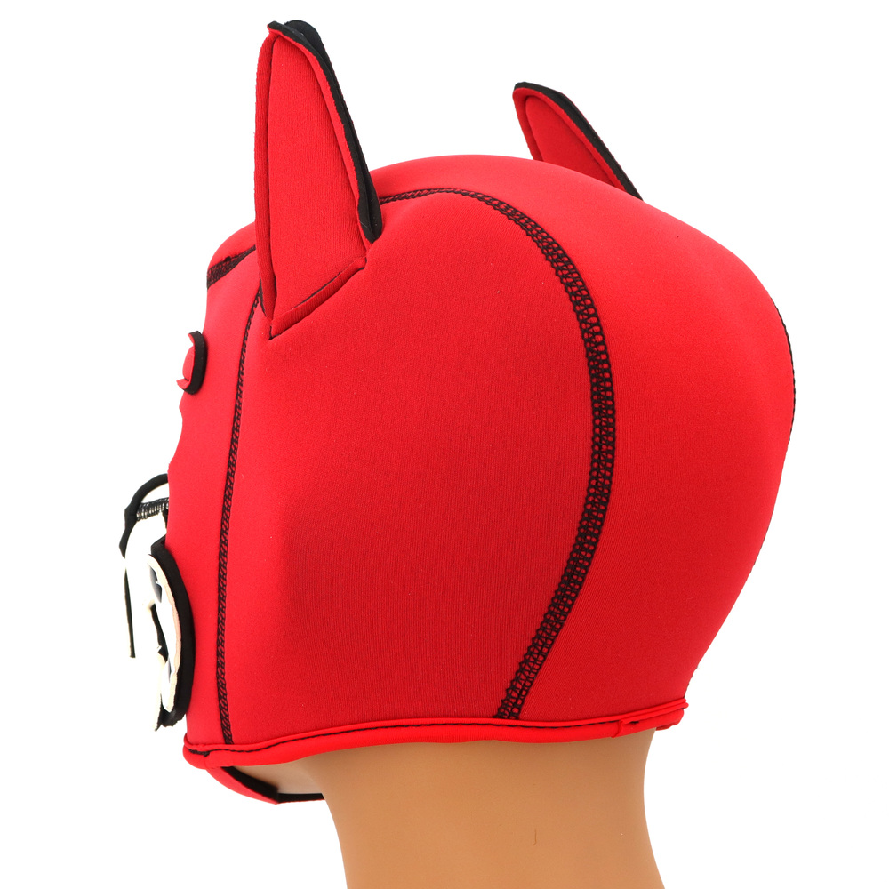 (image for) Puppy Play Fetish Hood Cosplay White Muzzle