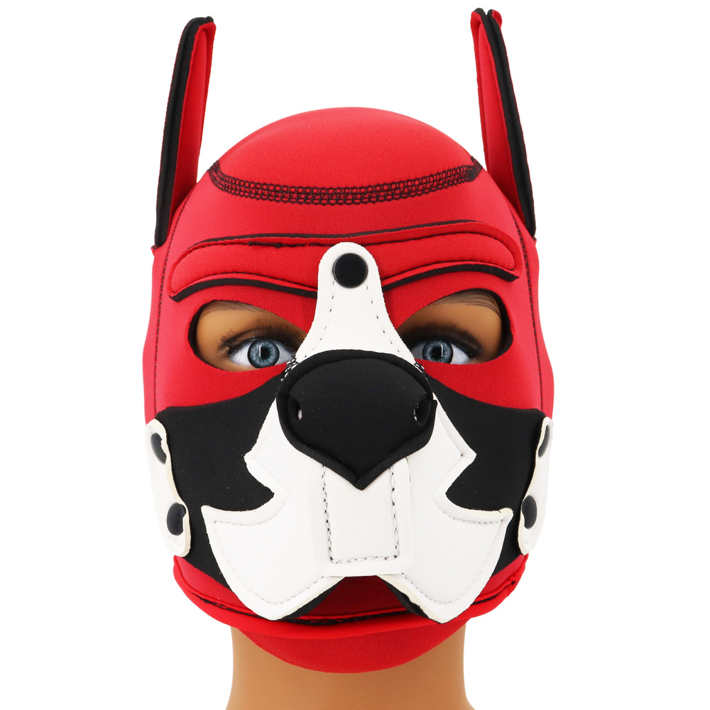 (image for) Puppy Play Fetish Hood Cosplay White Muzzle