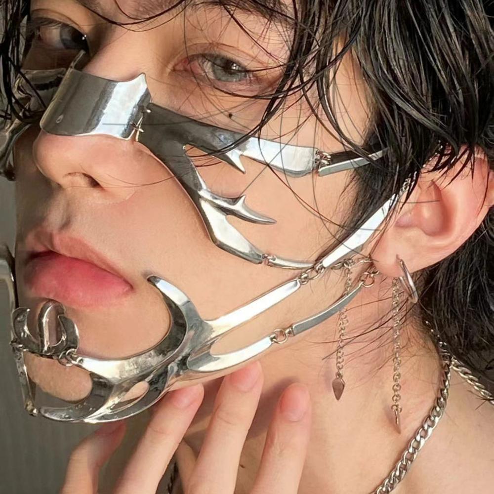 (image for) Halloween Party Prom Metal Mask Set