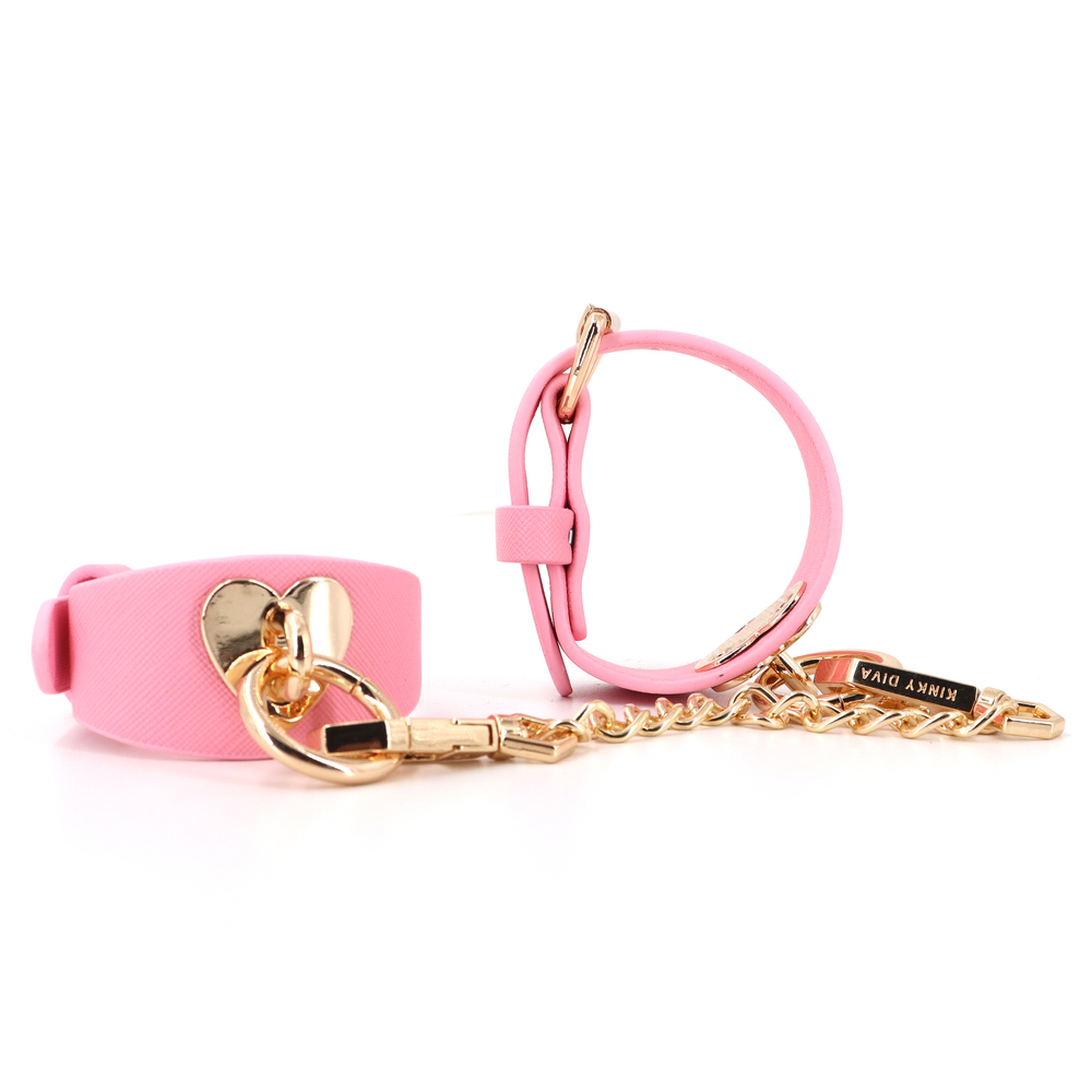 (image for) Barbie Pink Leather HandCuffs