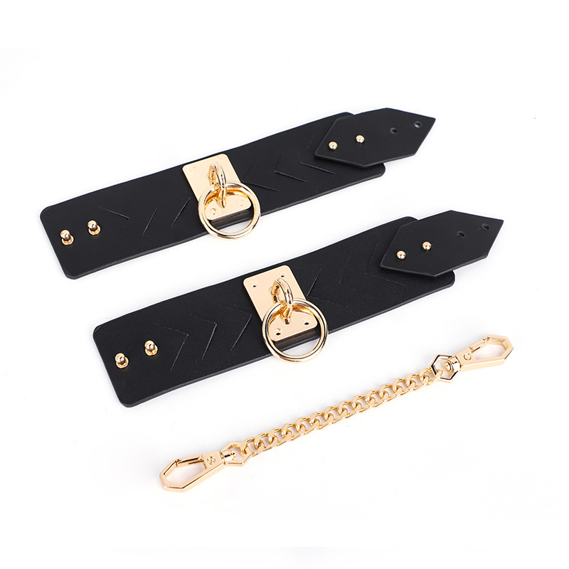 Rhombic Golden Chain Cuffs