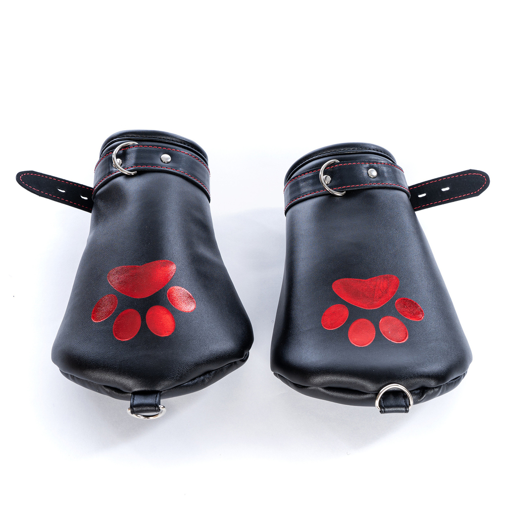 (image for) Dog Paw Crawl Glove Mittens With Ring