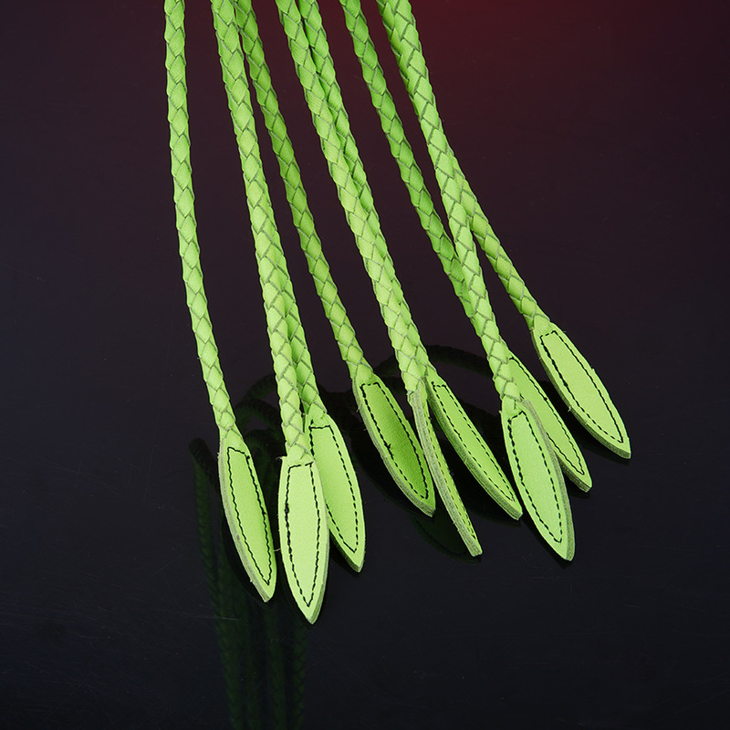 (image for) Premium Leather Cat O' Nine Tails Whip - 64cm